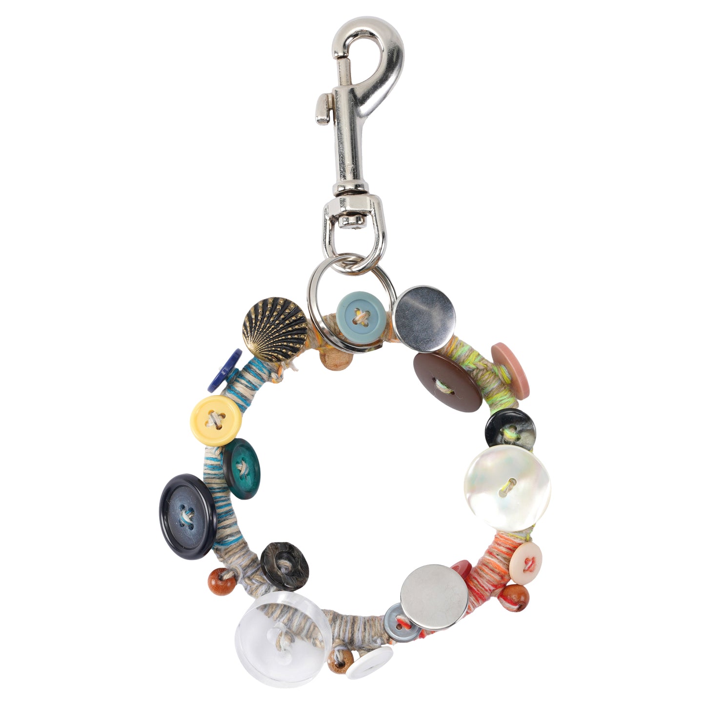 BUTTON CHARM KEY RING / BUTTONS