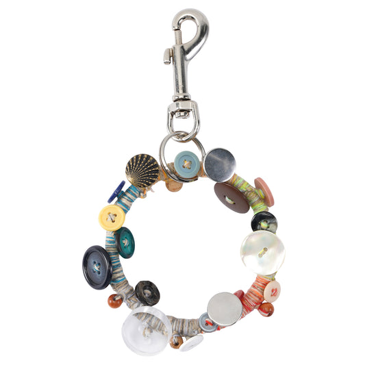 BUTTON CHARM KEY RING / BUTTONS