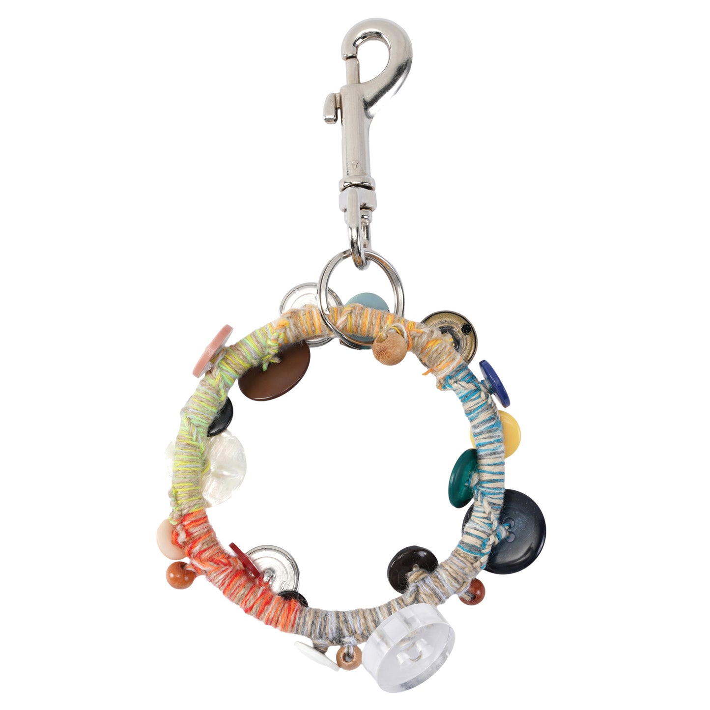 BUTTON CHARM KEY RING / BUTTONS