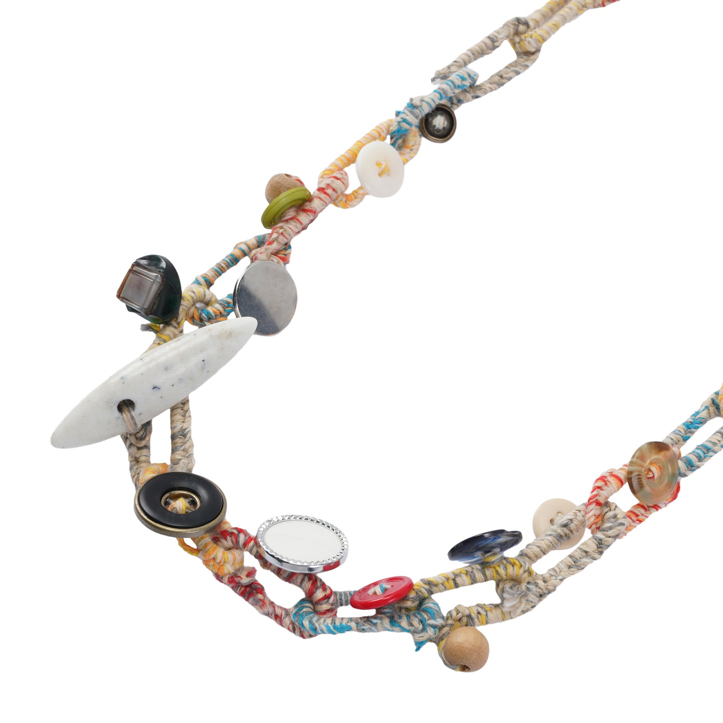 BUTTON CHARM NECKLACE / BUTTONS