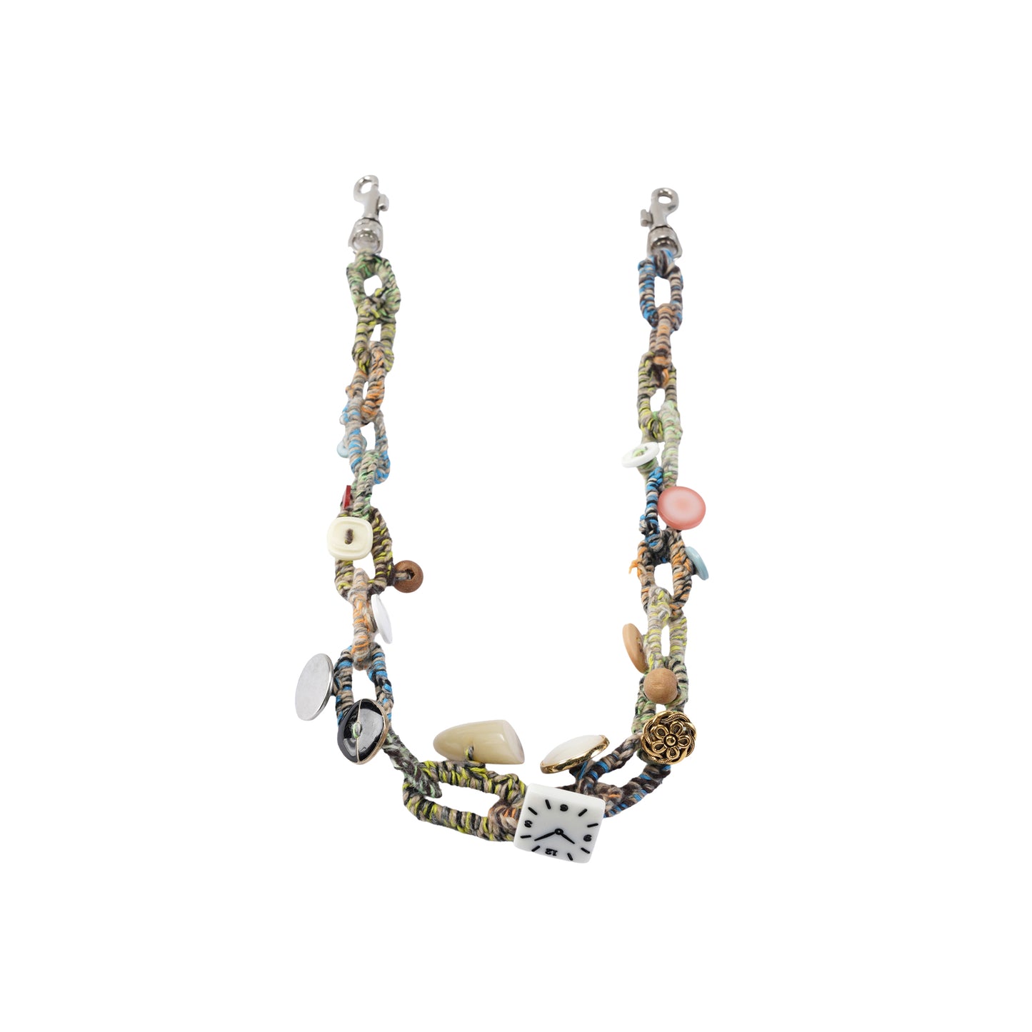 BUTTON CHARM NECKLACE / BUTTONS