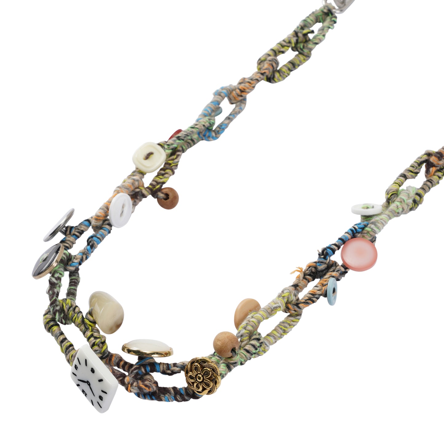 BUTTON CHARM NECKLACE / BUTTONS