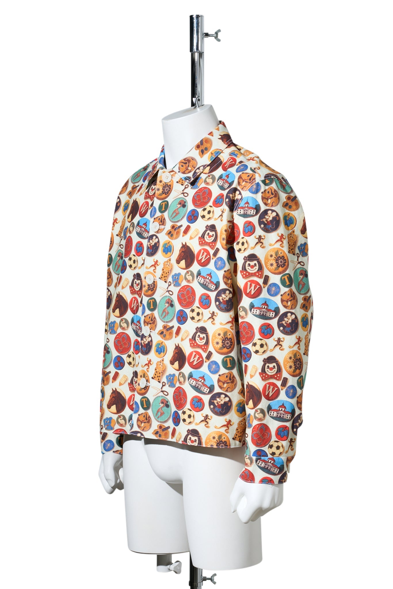 PRINTED CHORE JACKET / BADGES