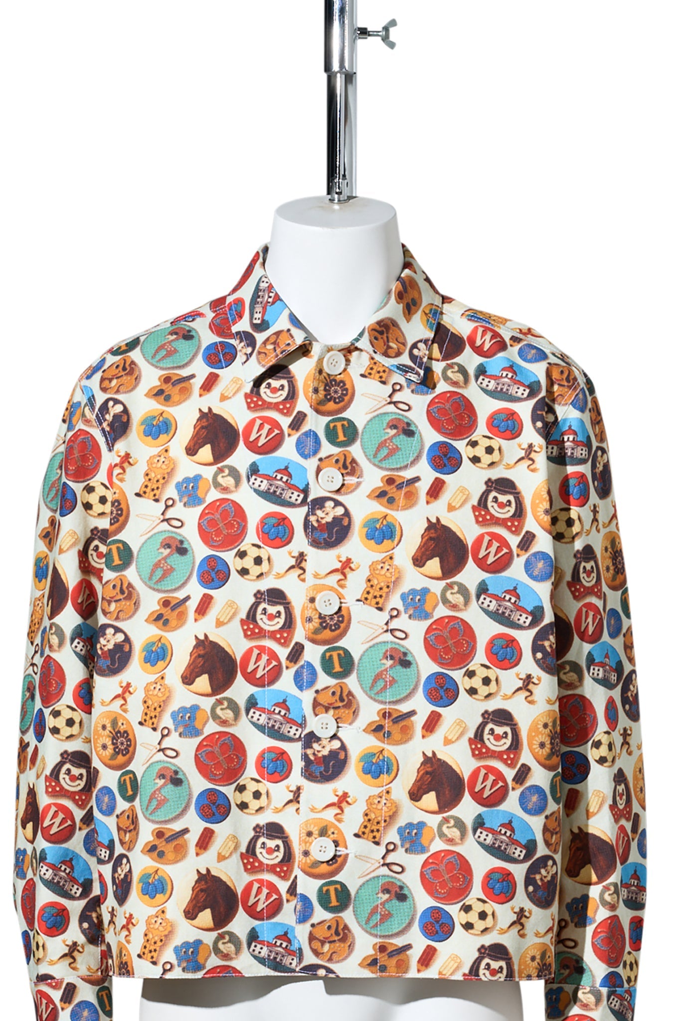 PRINTED CHORE JACKET / BADGES