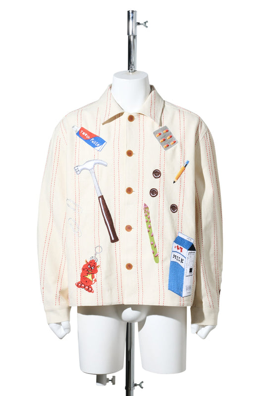 HAND-EMBROIDERED JACKET / EVERYDAY GOODS EMBROIDERY