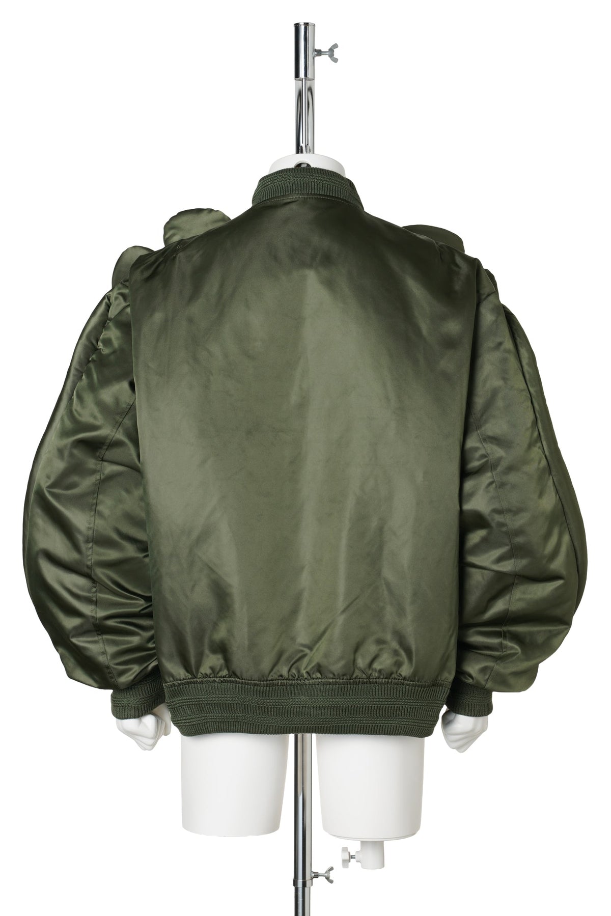 FLOWER POWER BOMBER OVERSIZED / MILITARY GREEN