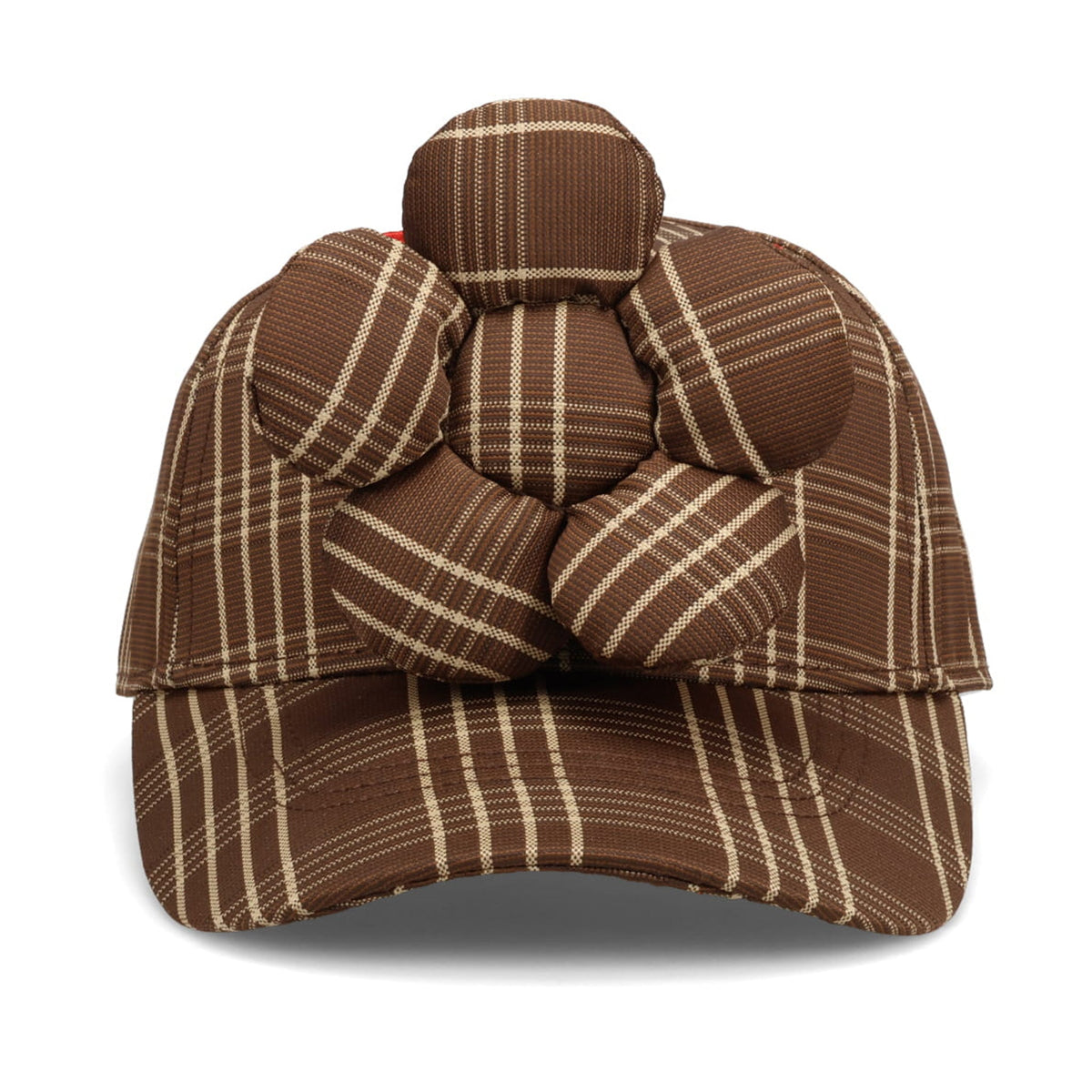 FLOWER CAP / BROWN CHECK