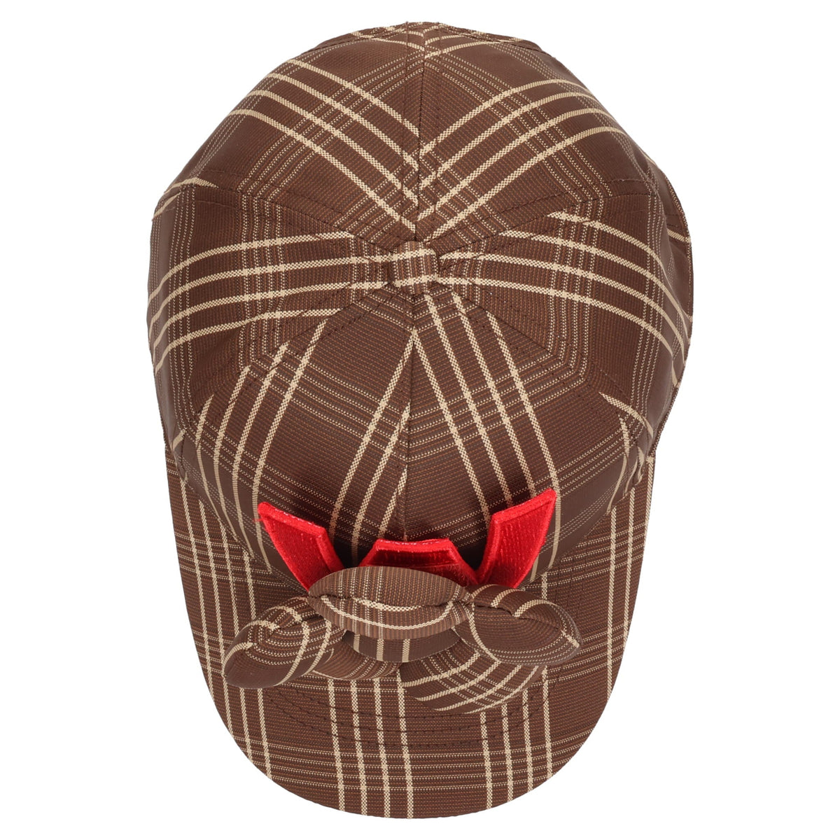 FLOWER CAP / BROWN CHECK
