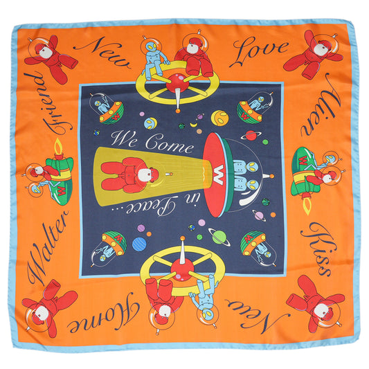 ALIEN SILK SCARF / COMB.I SAMPLE (LARGE)