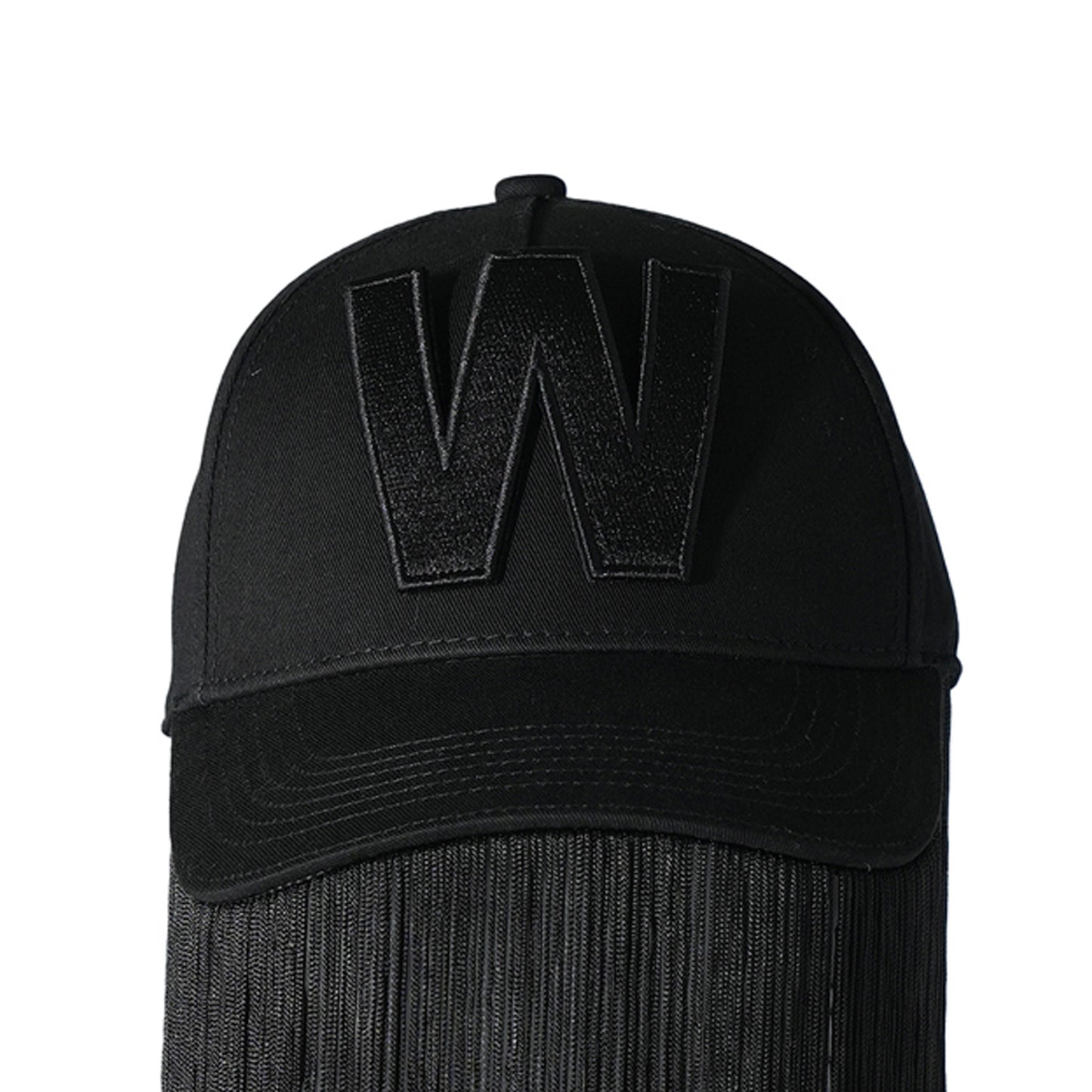 W-CAP + FRINGES / COMB.I BLACK