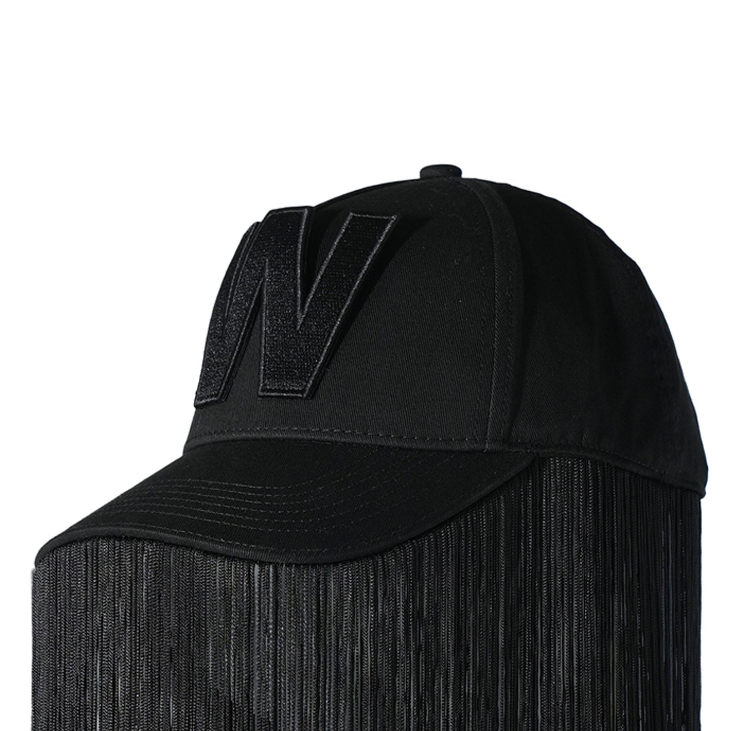 W-CAP + FRINGES / COMB.I BLACK