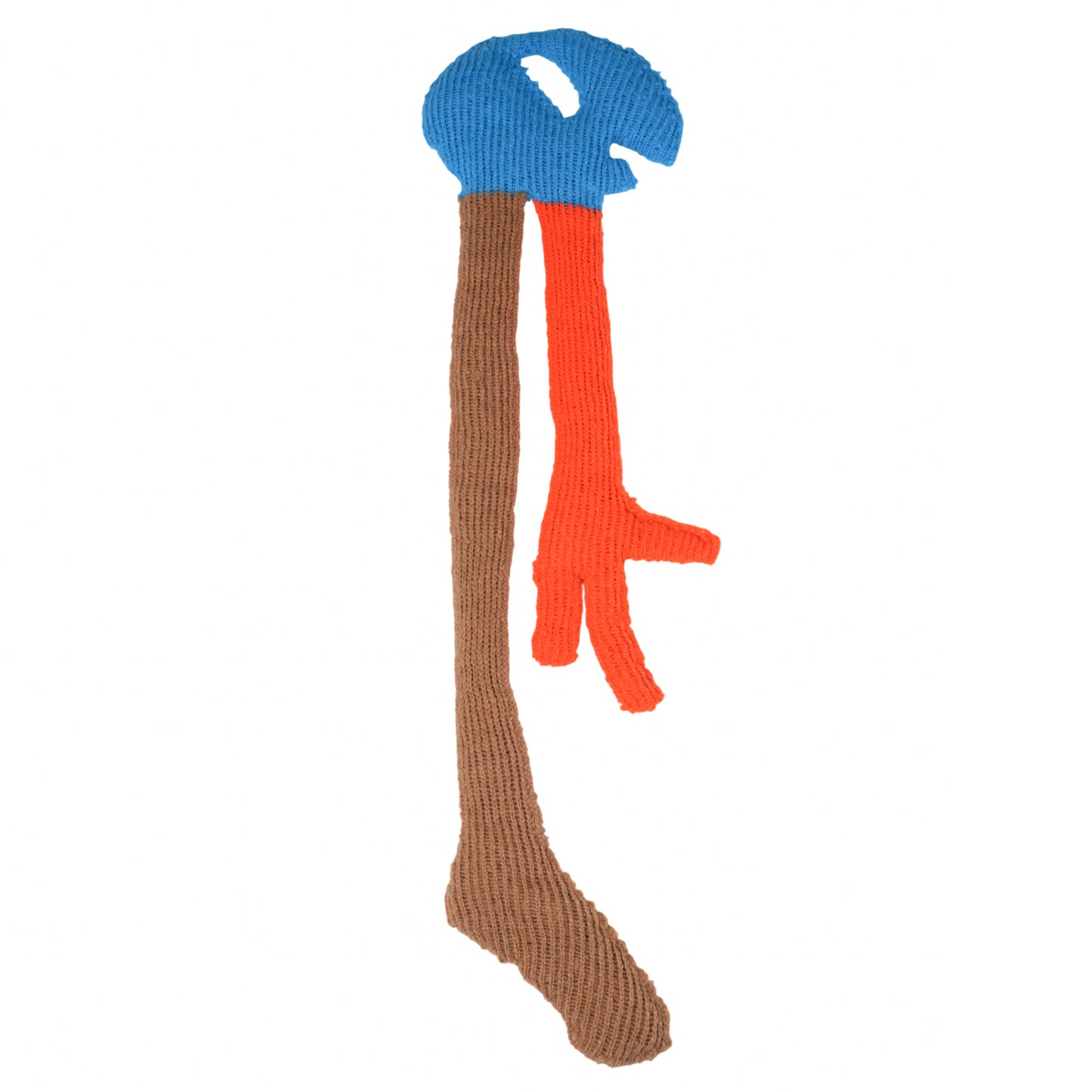 ALIEN KNITTED SCARF / COMB.I PLACID BLUE