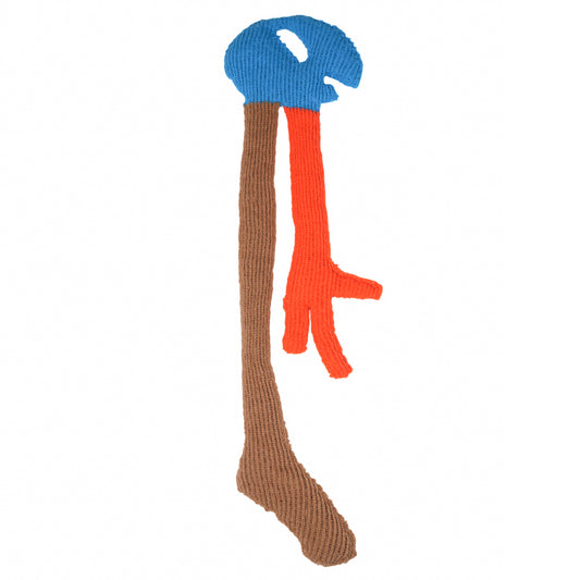 ALIEN KNITTED SCARF / COMB.I PLACID BLUE