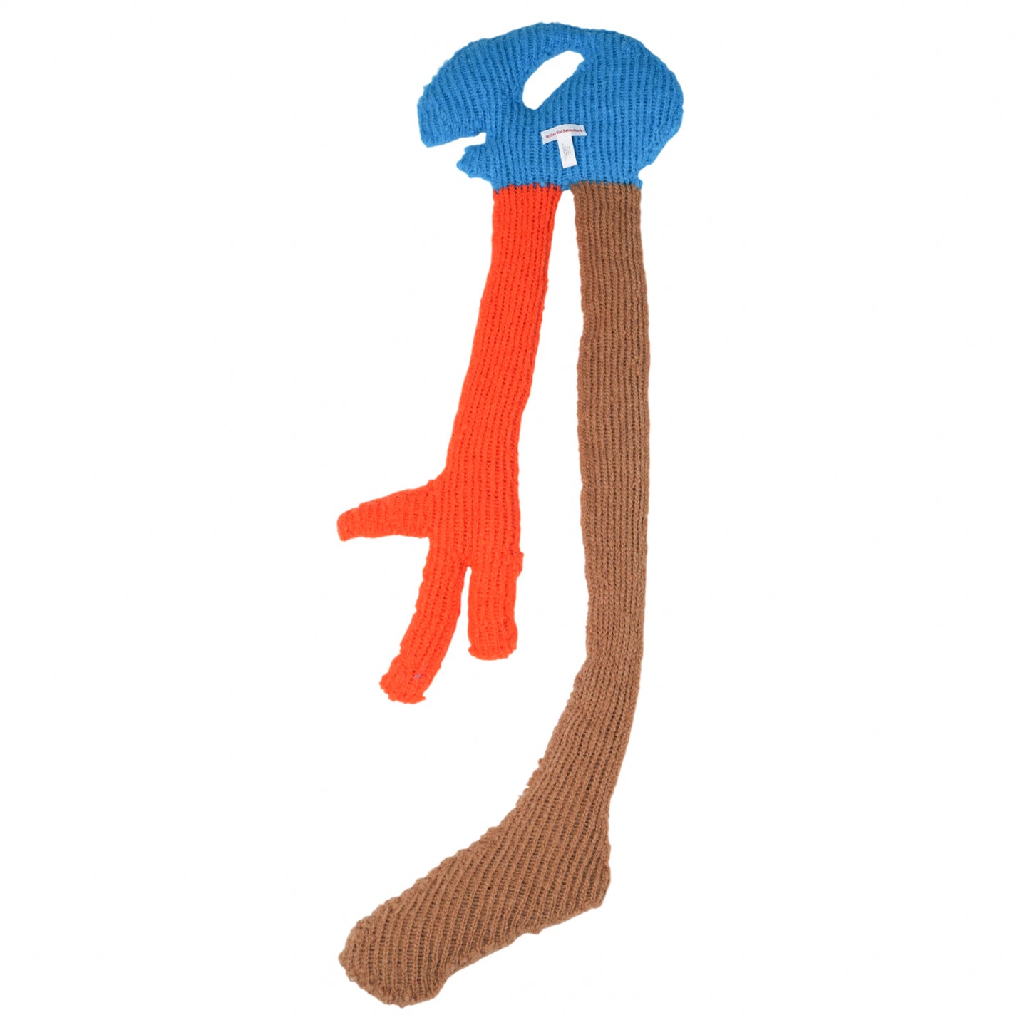 ALIEN KNITTED SCARF / COMB.I PLACID BLUE