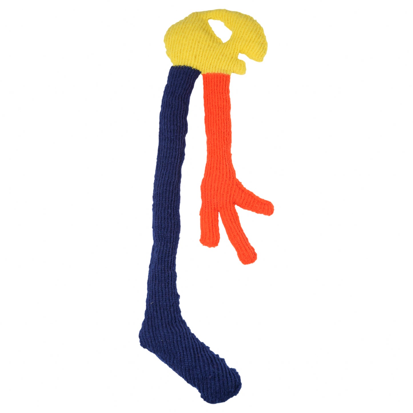 ALIEN KNITTED SCARF / COMB.II YELLOW