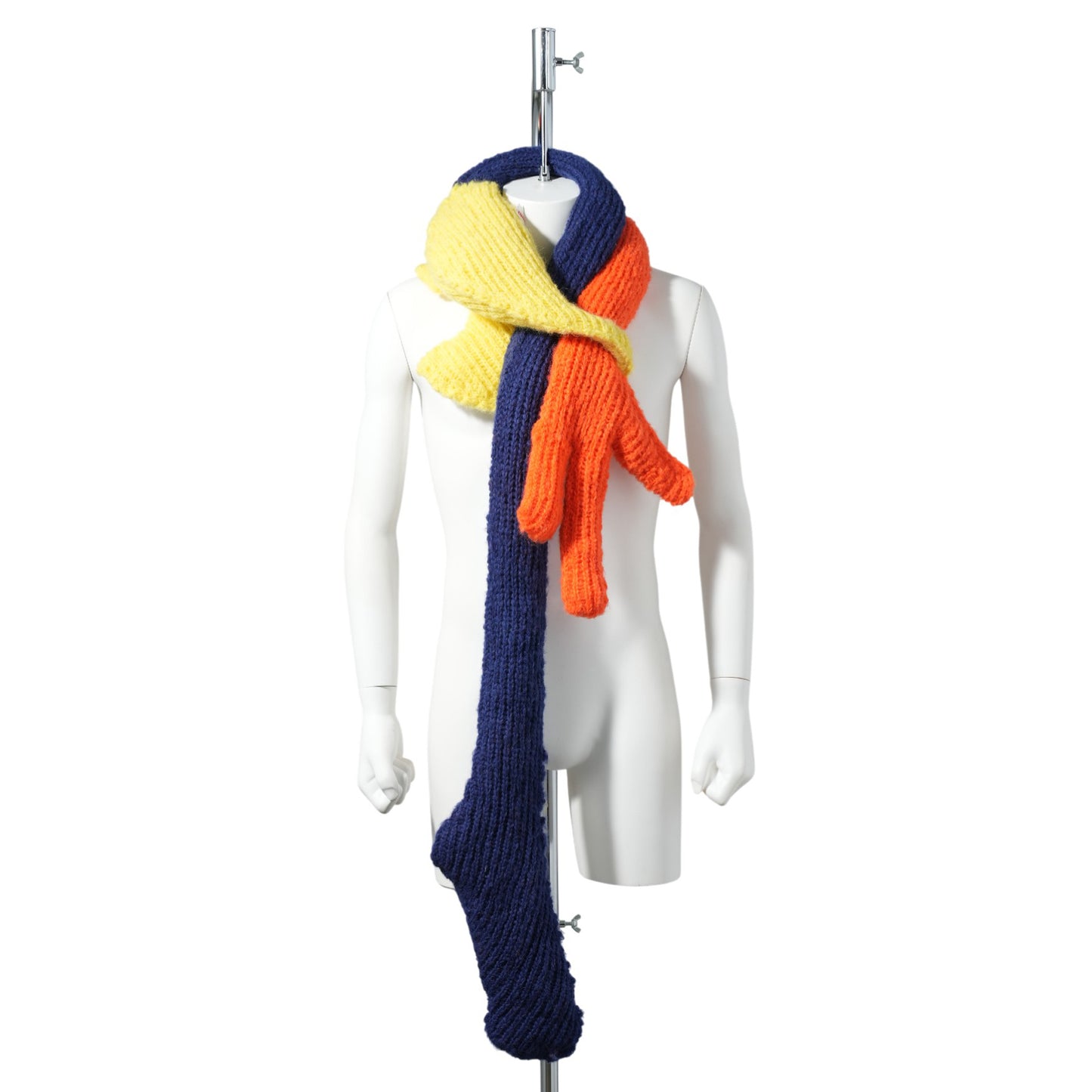 ALIEN KNITTED SCARF / COMB.II YELLOW