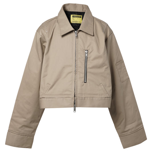 RECONSTRUCTED WORK JACKET / KHAKI
