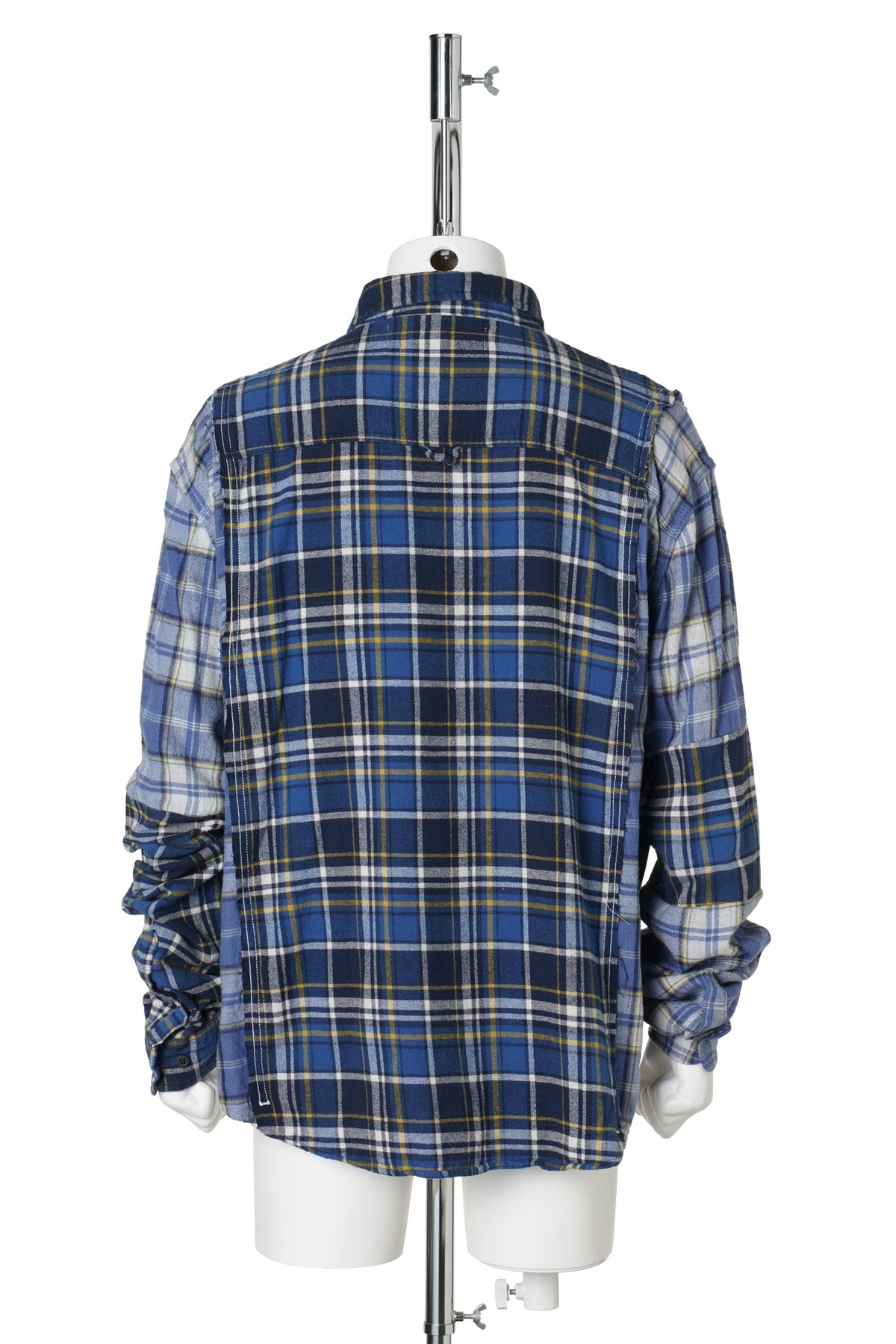 REWORKED FLANNEL SHIRT / BLUE