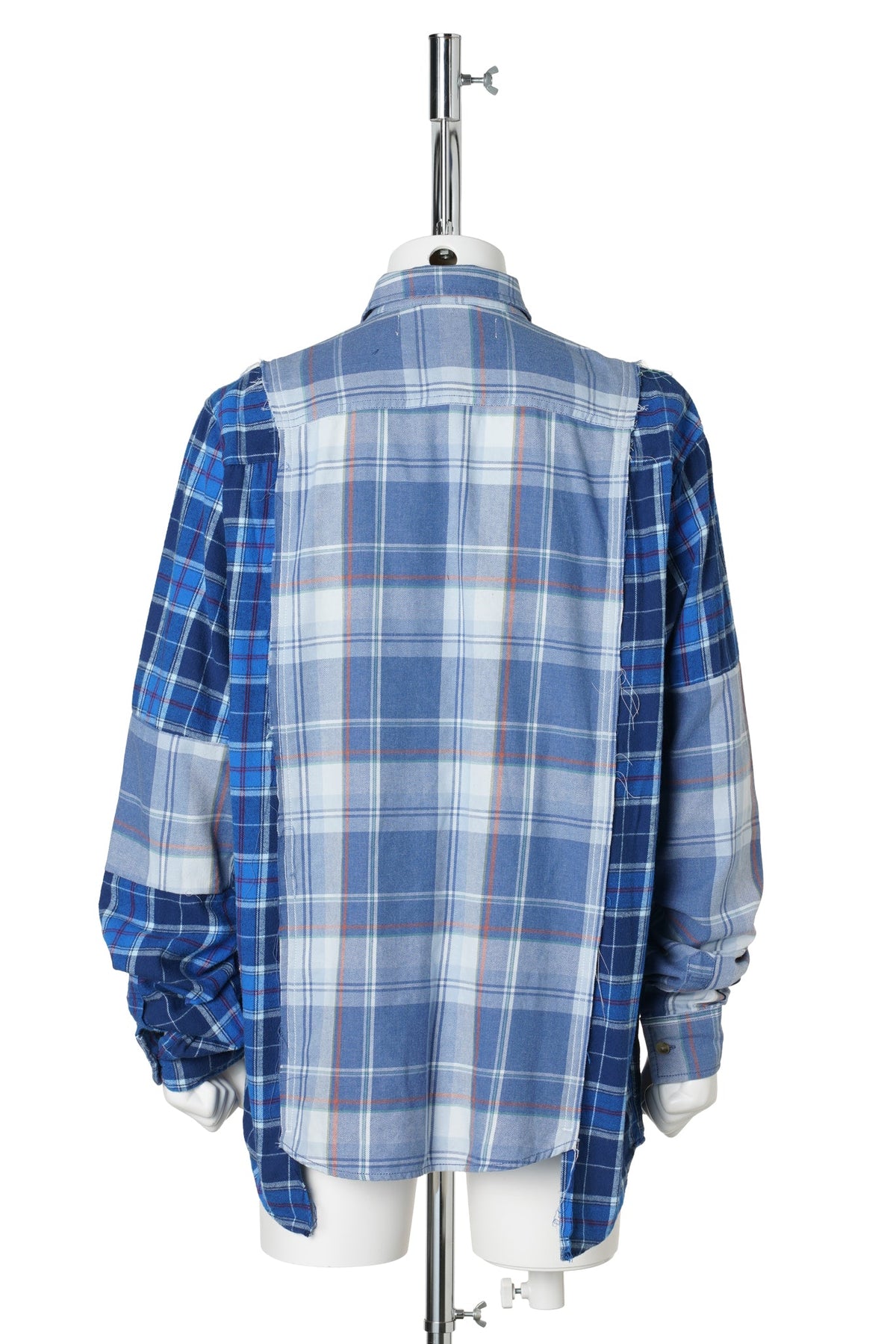 REWORKED FLANNEL SHIRT / BLUE