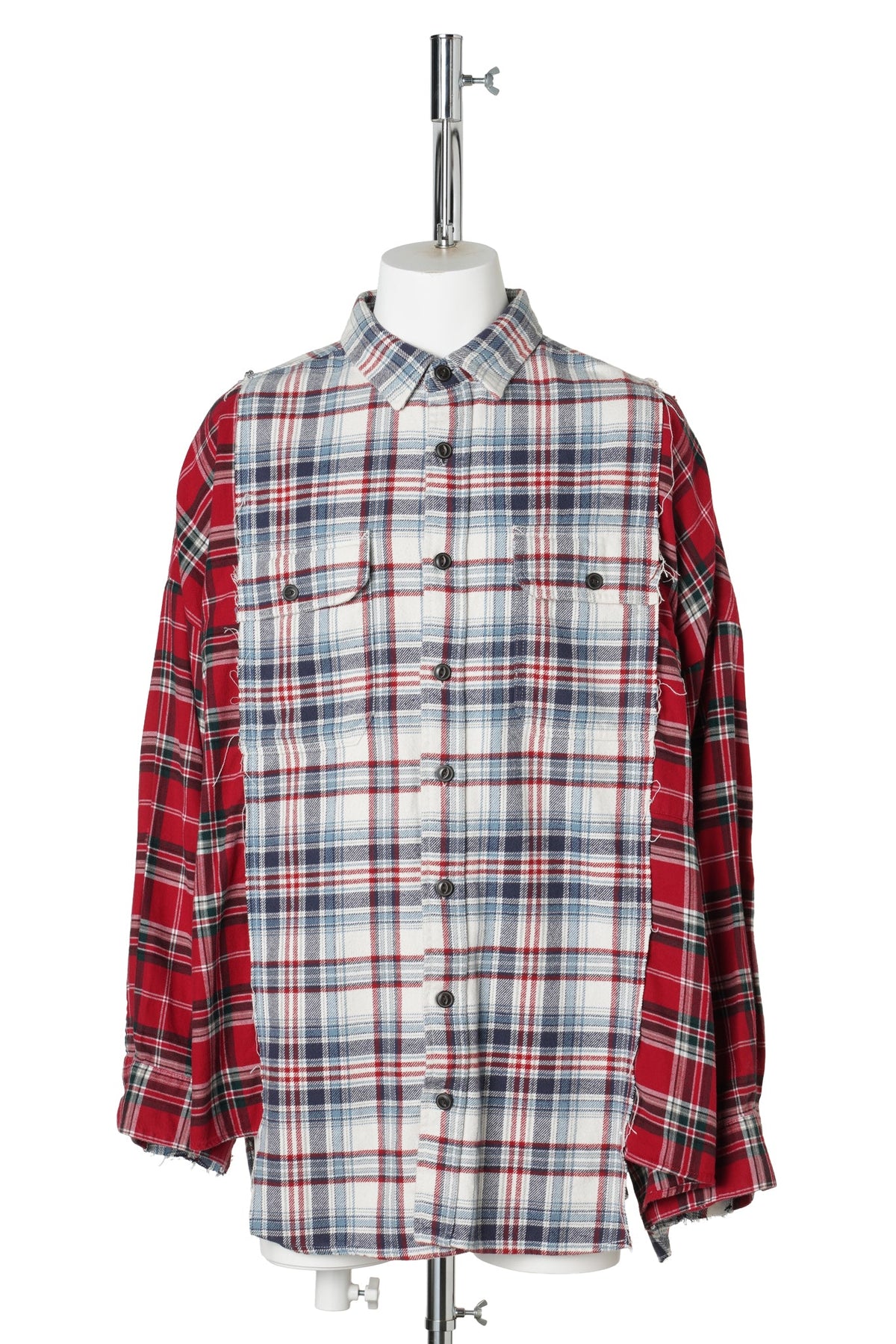 REWORKED FLANNEL SHIRT / RED