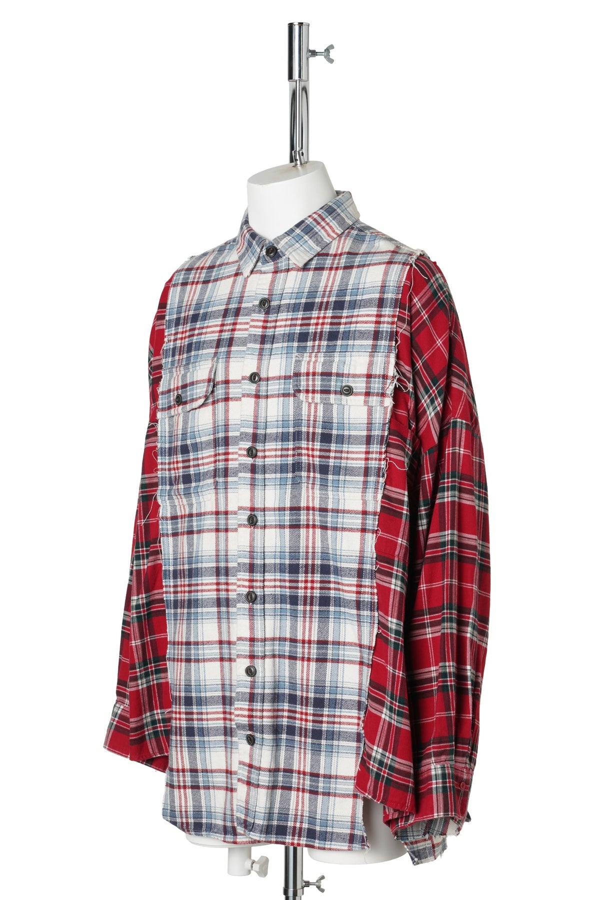 REWORKED FLANNEL SHIRT / RED
