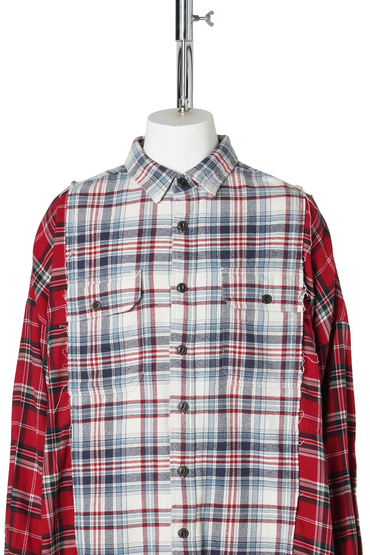REWORKED FLANNEL SHIRT / RED