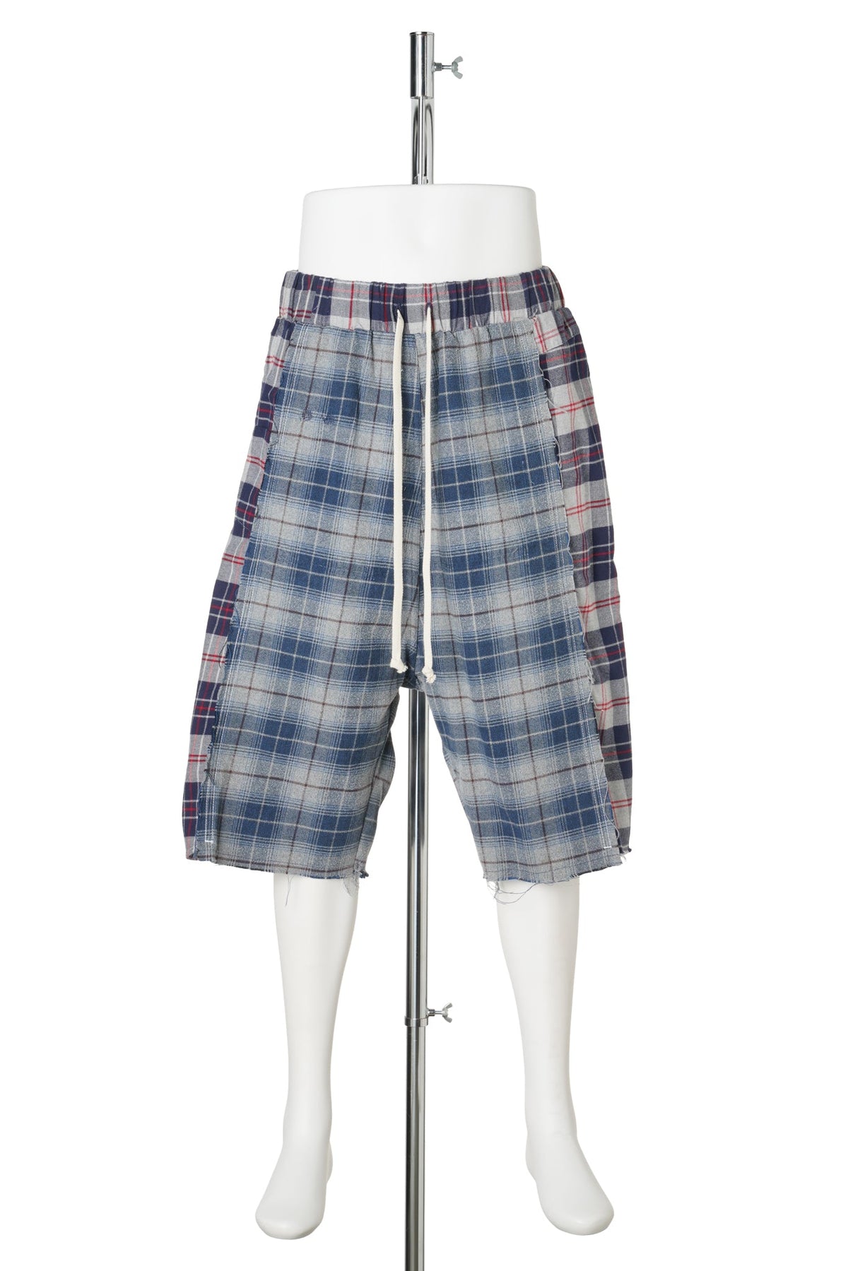 REWORKED FLANNEL SHORTS / BLUE