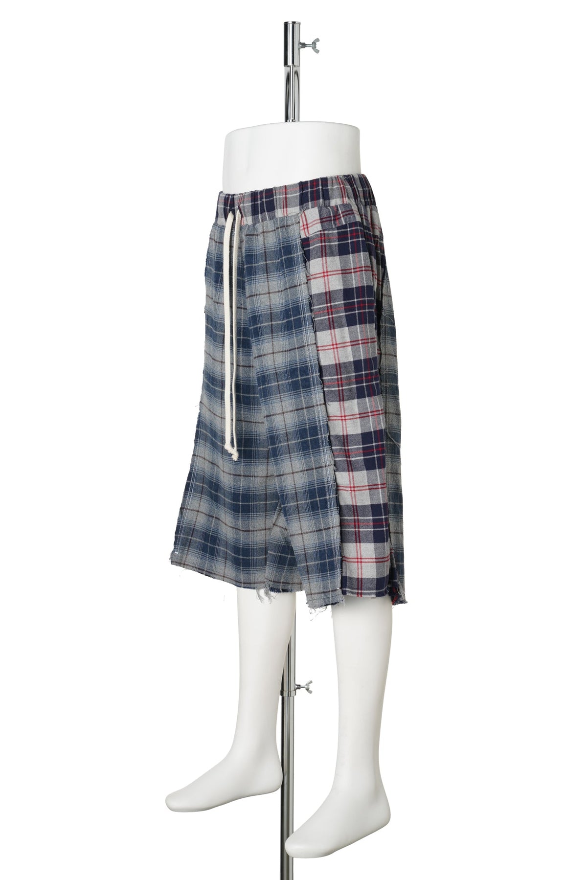 REWORKED FLANNEL SHORTS / BLUE