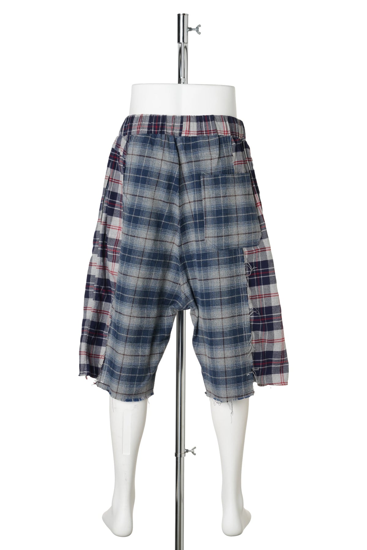 REWORKED FLANNEL SHORTS / BLUE