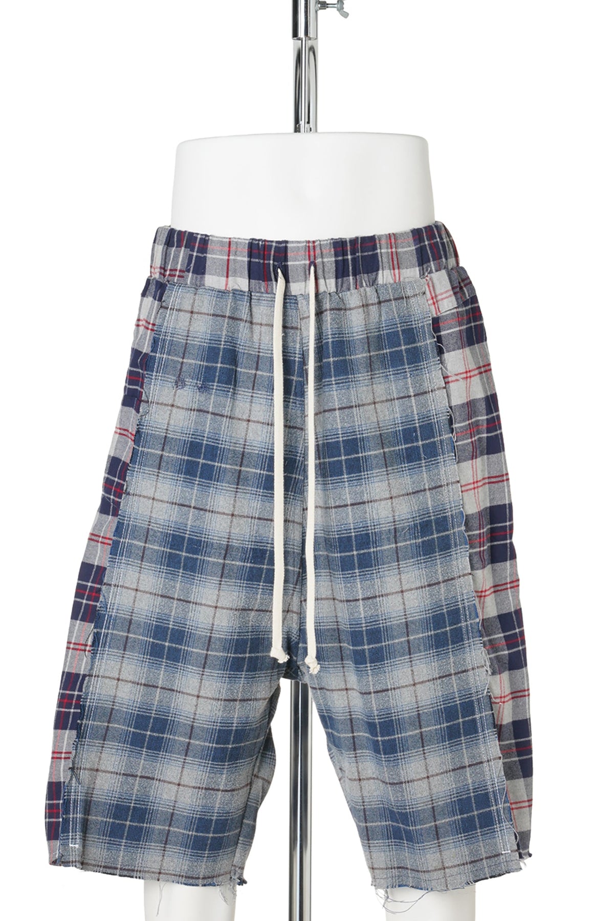 REWORKED FLANNEL SHORTS / BLUE