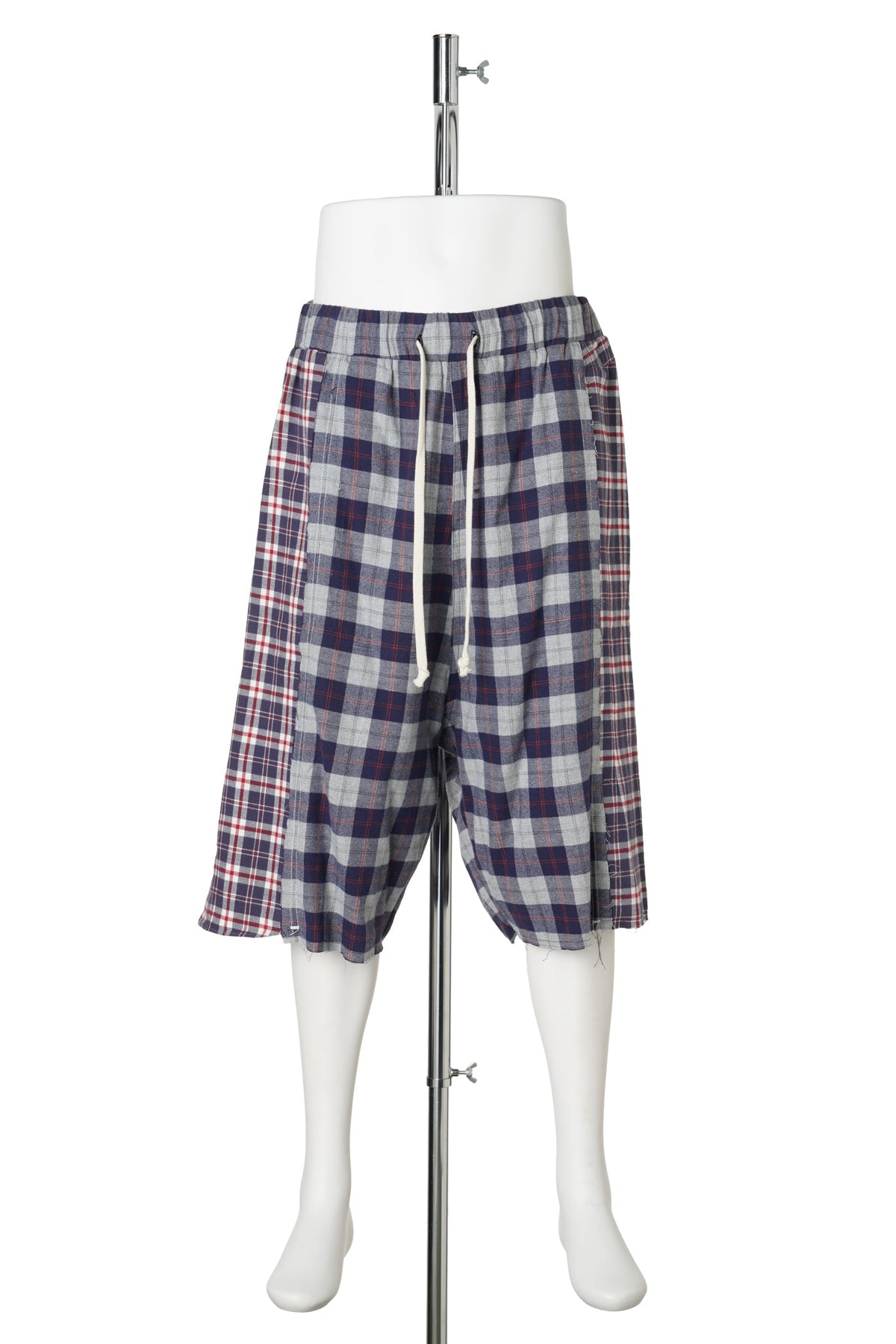 REWORKED FLANNEL SHORTS / BLUE