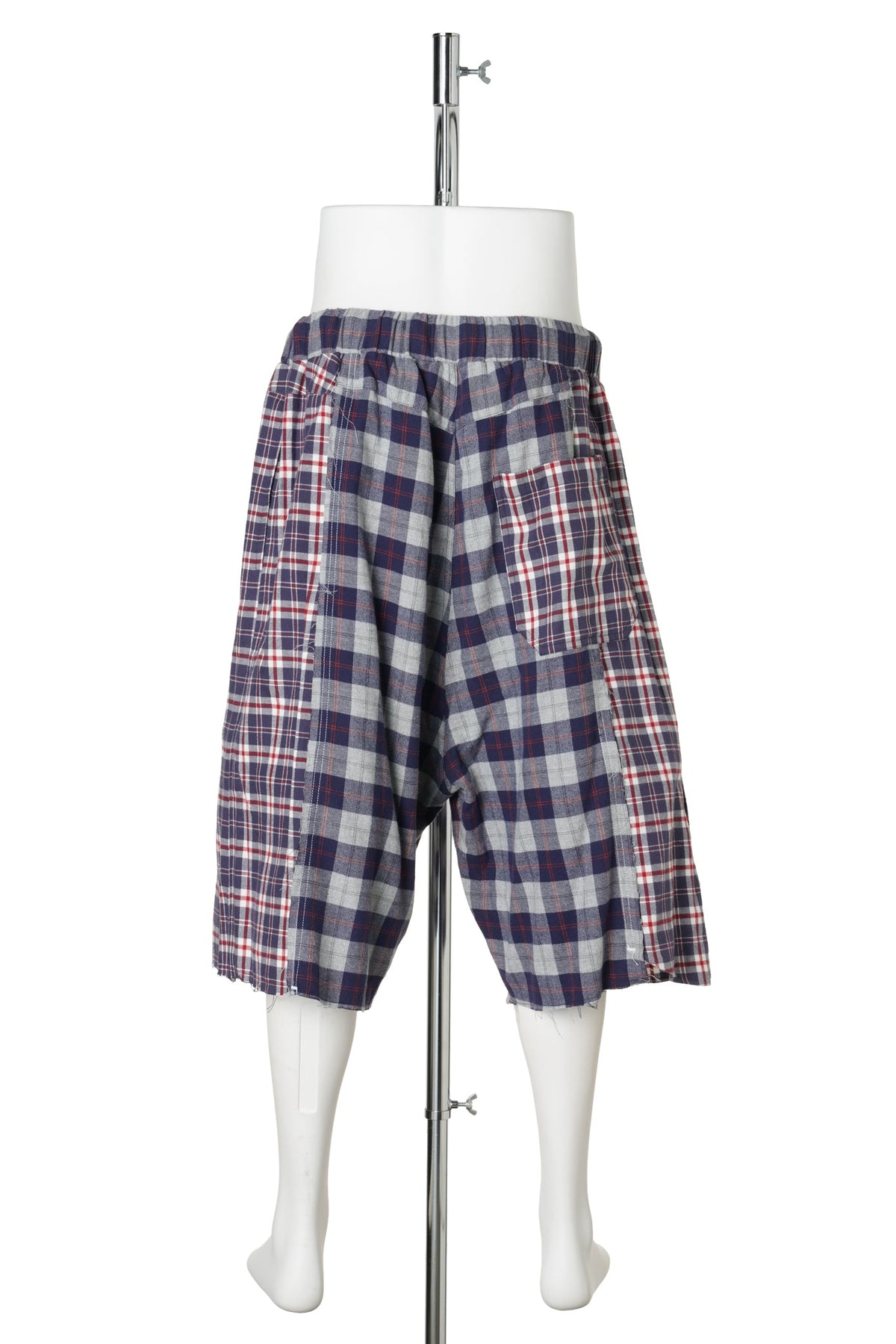 REWORKED FLANNEL SHORTS / BLUE