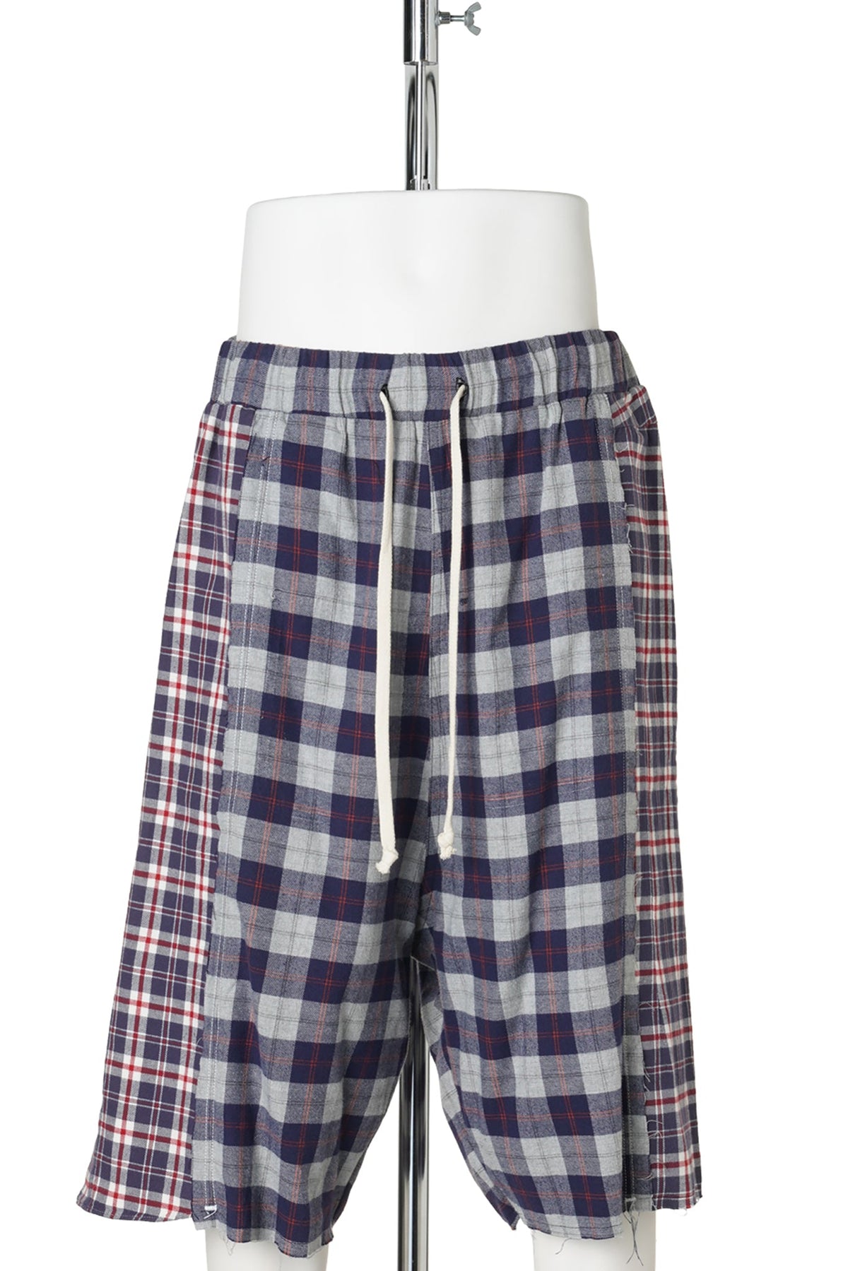 REWORKED FLANNEL SHORTS / BLUE