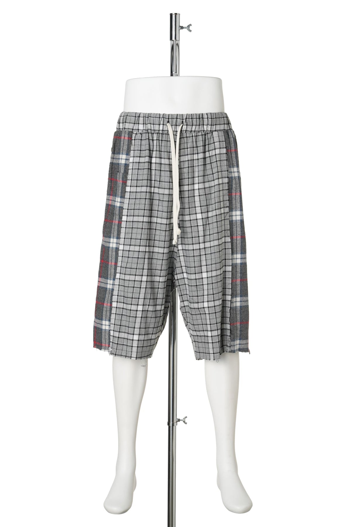REWORKED FLANNEL SHORTS / GREY