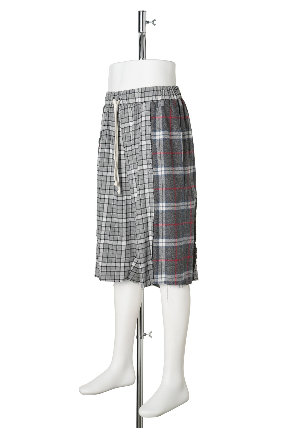 REWORKED FLANNEL SHORTS / GREY