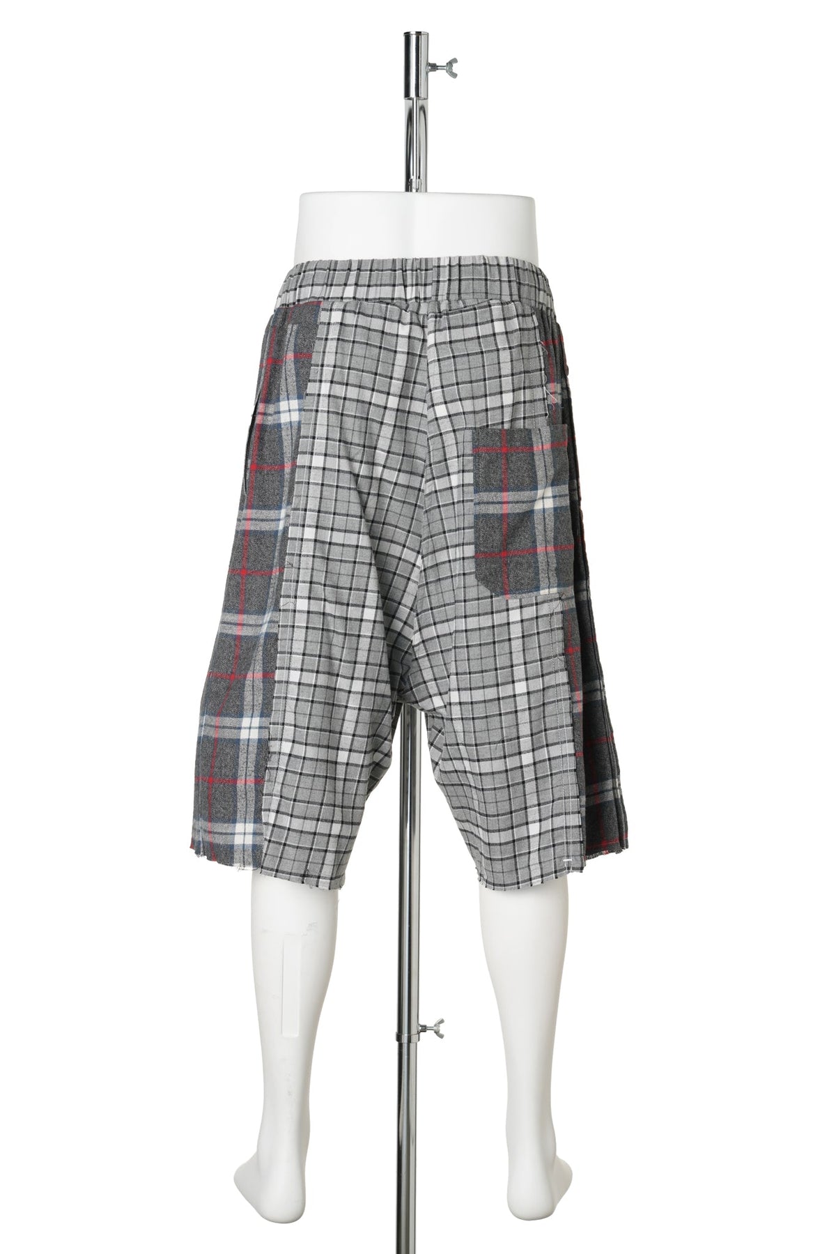 REWORKED FLANNEL SHORTS / GREY