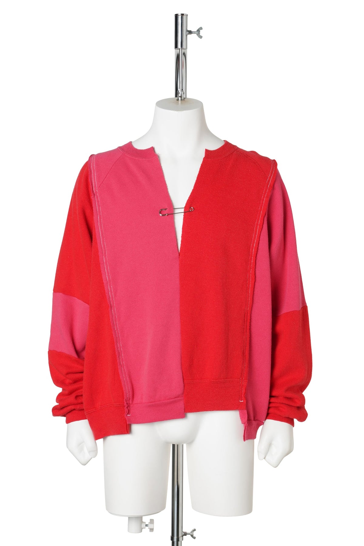 REWORKED RAGLAN SWEATSHIRT / RED