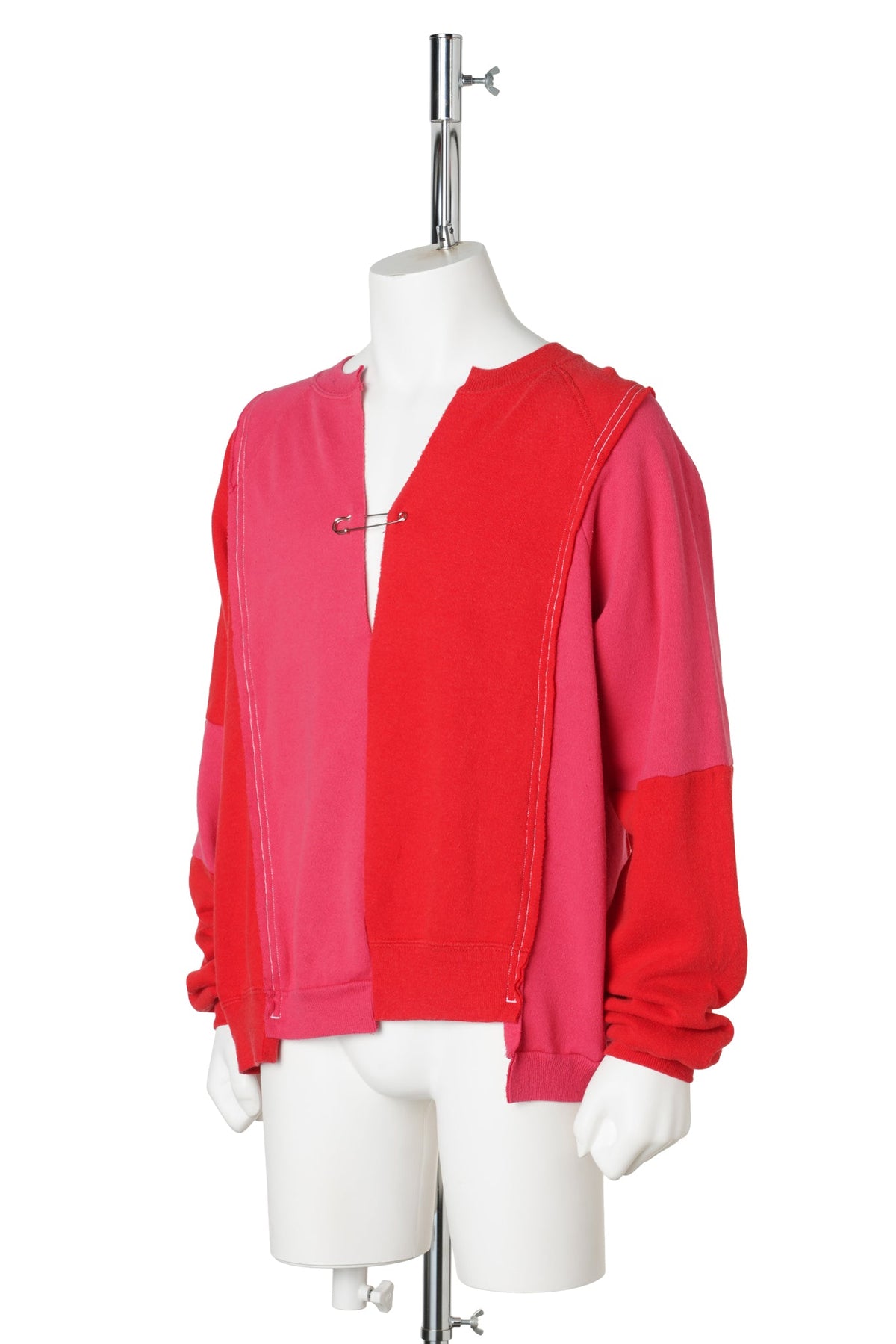 REWORKED RAGLAN SWEATSHIRT / RED