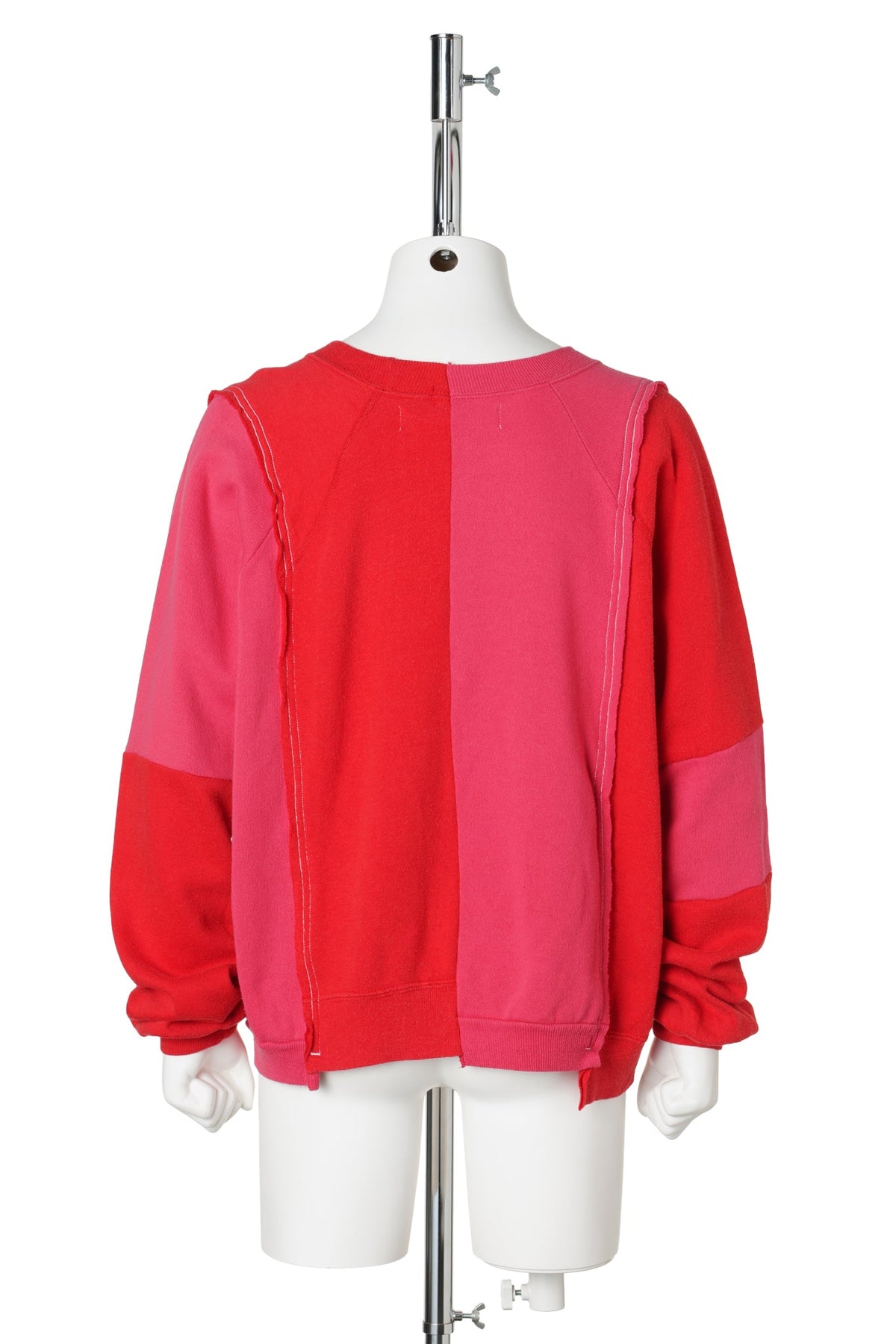 REWORKED RAGLAN SWEATSHIRT / RED
