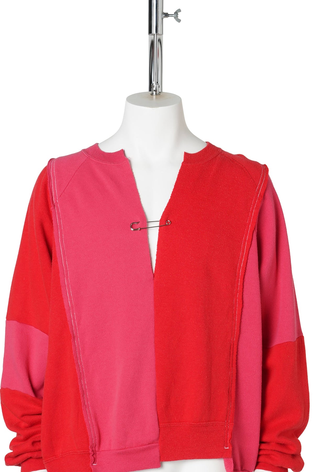 REWORKED RAGLAN SWEATSHIRT / RED