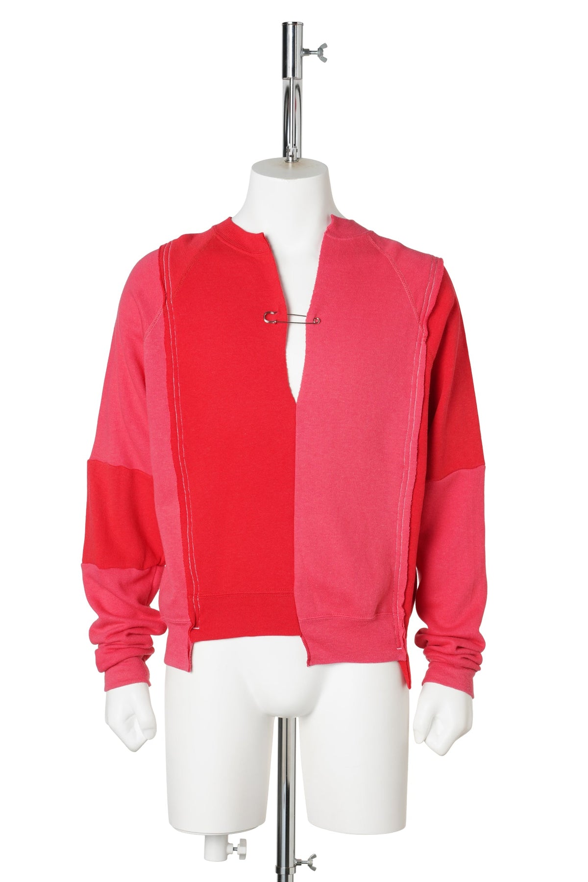 REWORKED RAGLAN SWEATSHIRT / RED