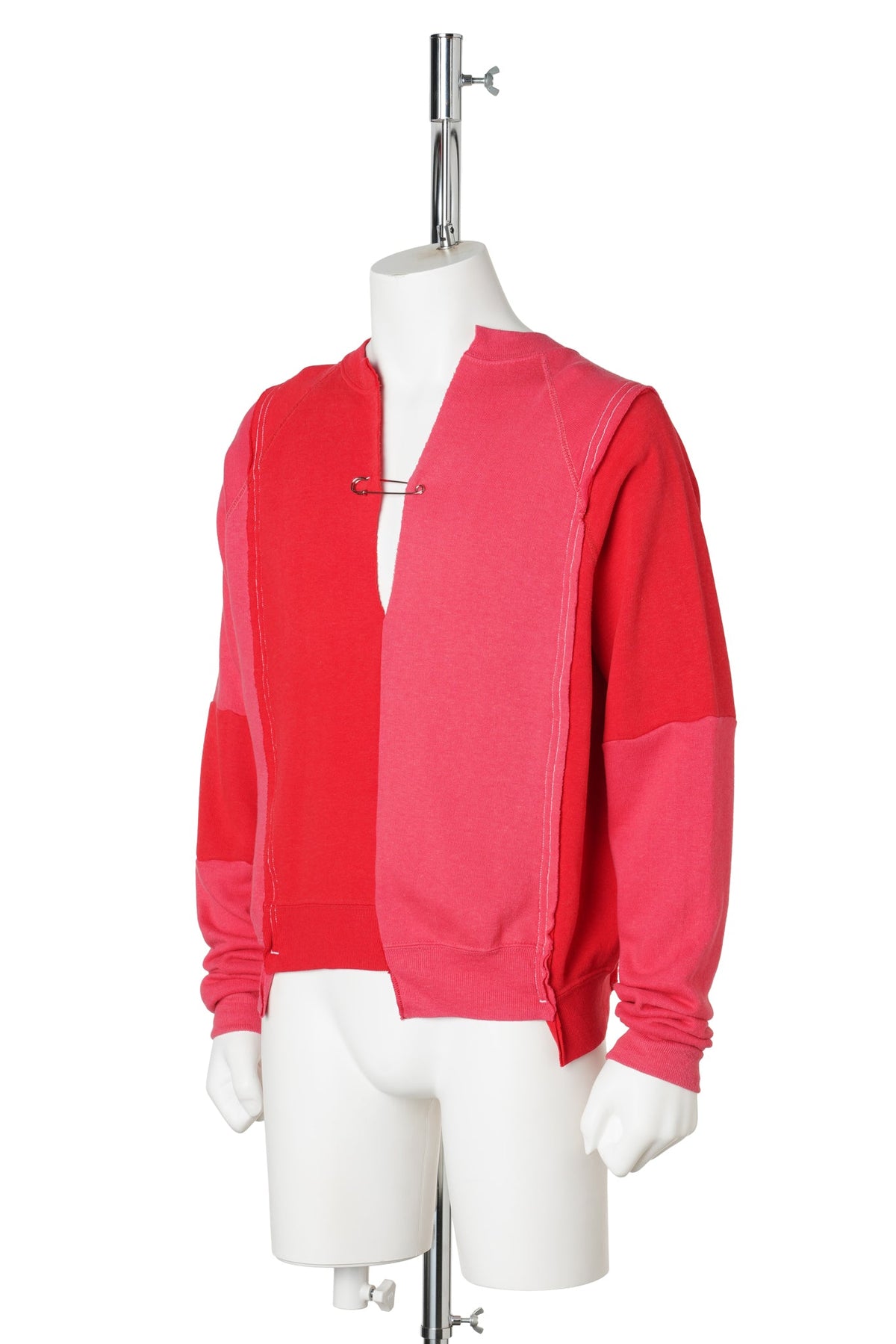REWORKED RAGLAN SWEATSHIRT / RED