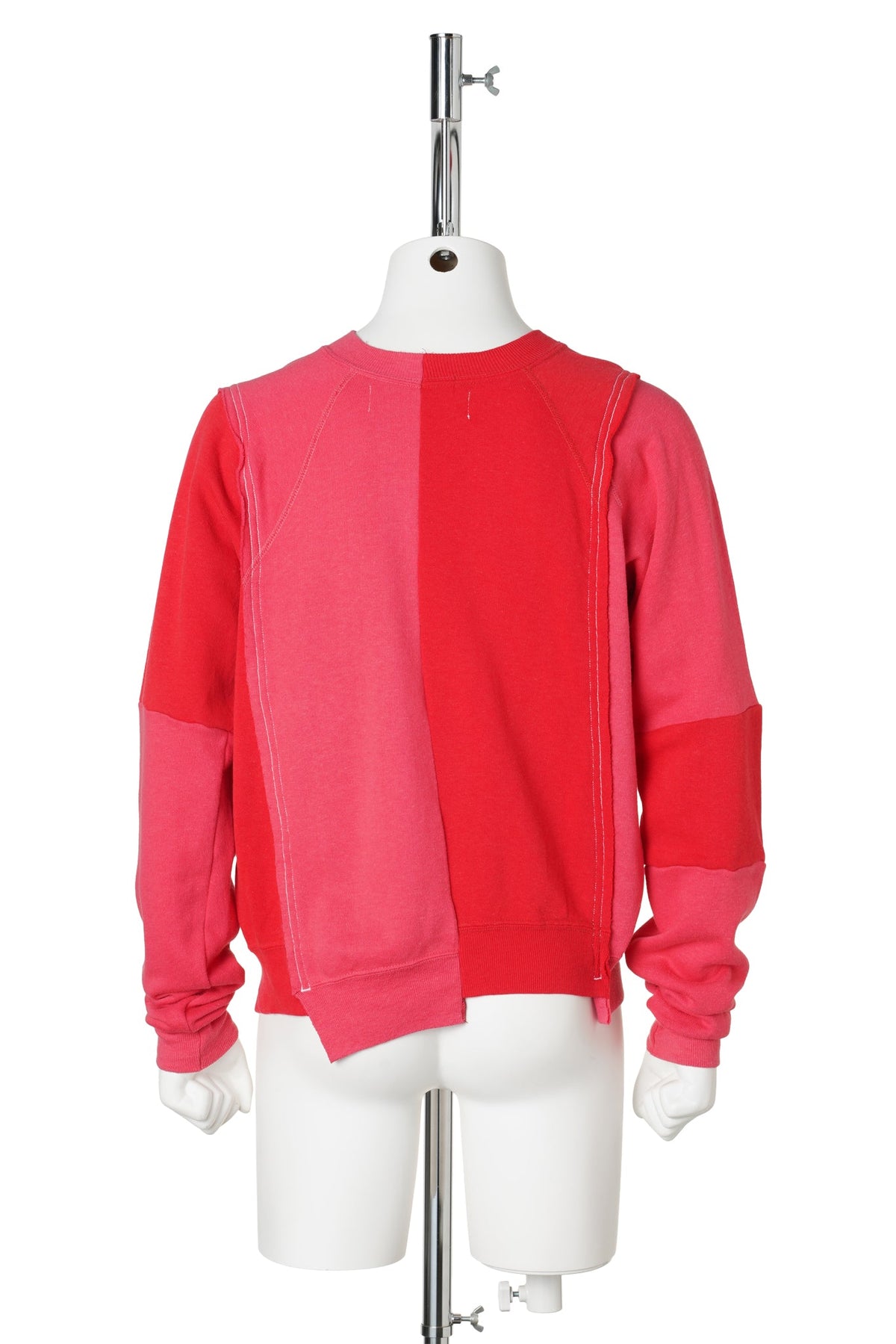 REWORKED RAGLAN SWEATSHIRT / RED