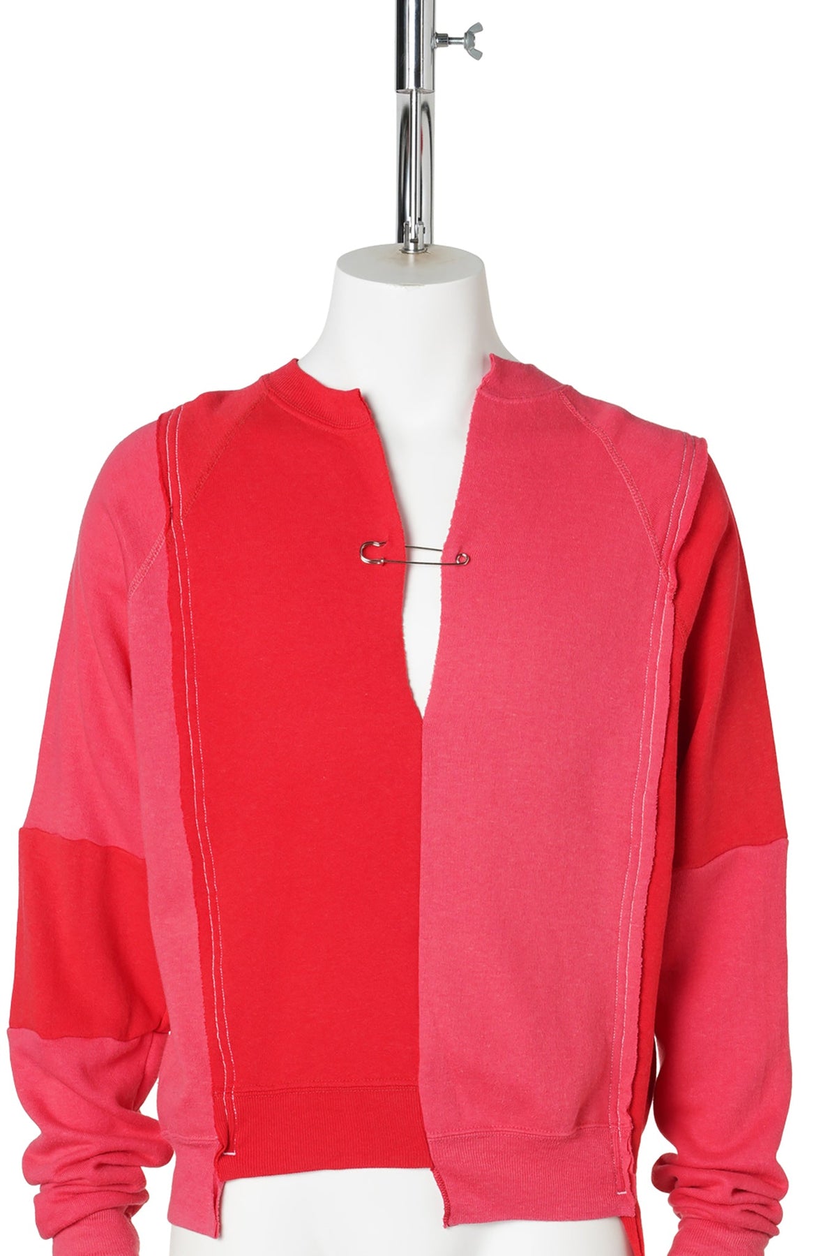 REWORKED RAGLAN SWEATSHIRT / RED