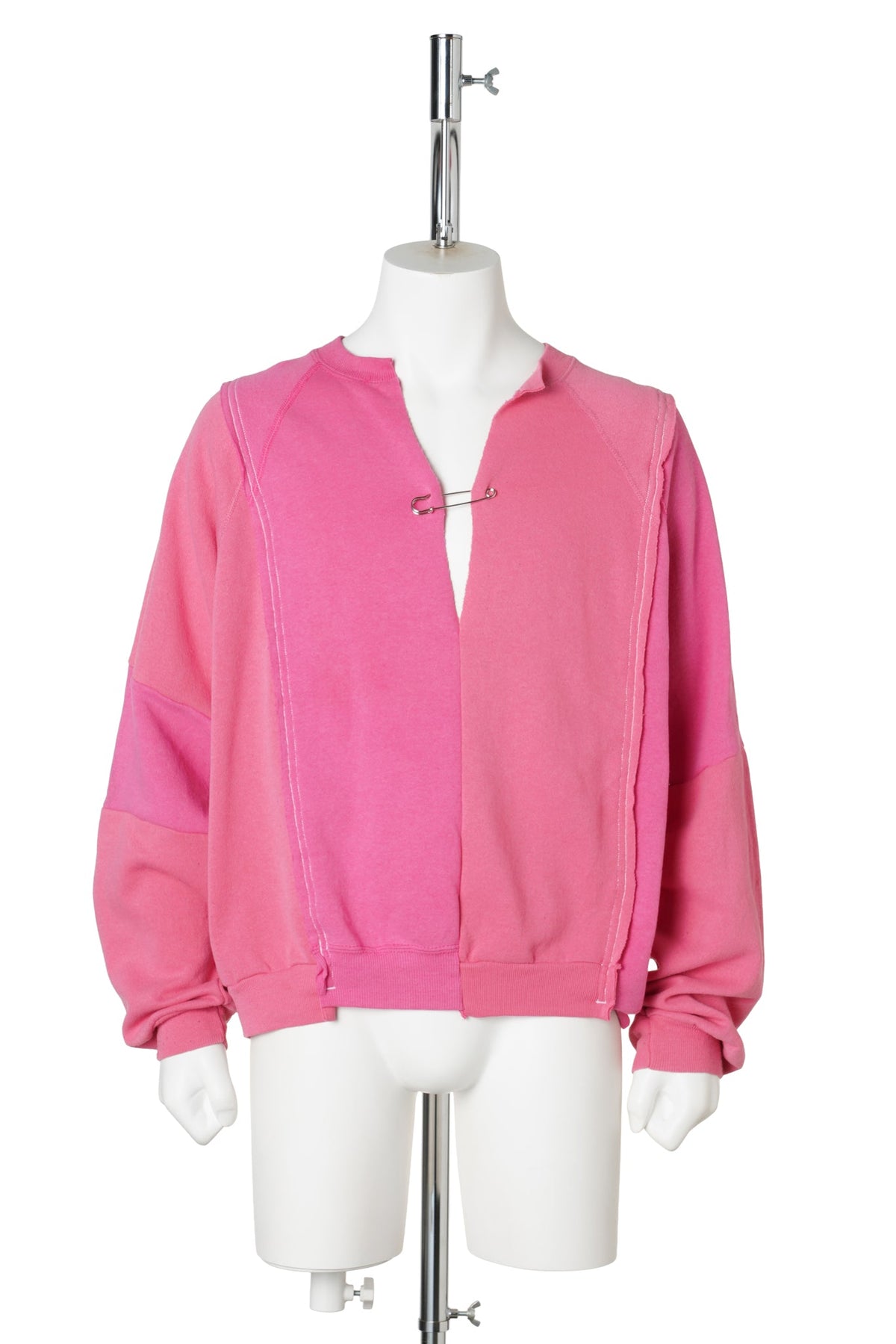 REWORKED RAGLAN SWEATSHIRT / RED