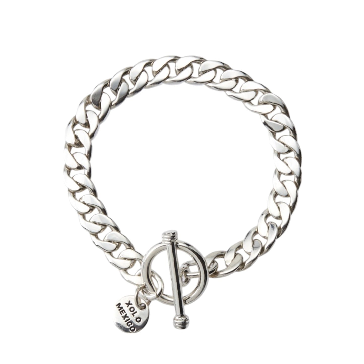 BASIC LINK BRACELET -8mm- / SILVER