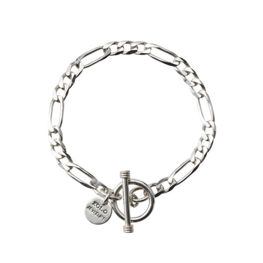 CLAW LINK BRACELET -6mm- / SILVER