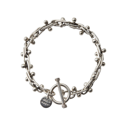 DNA LINK BRACELET -6mm- / SILVER