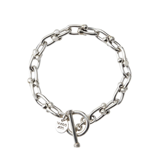 HOMAGE DOUBLE LINK BRACELET -13mm- / SILVER