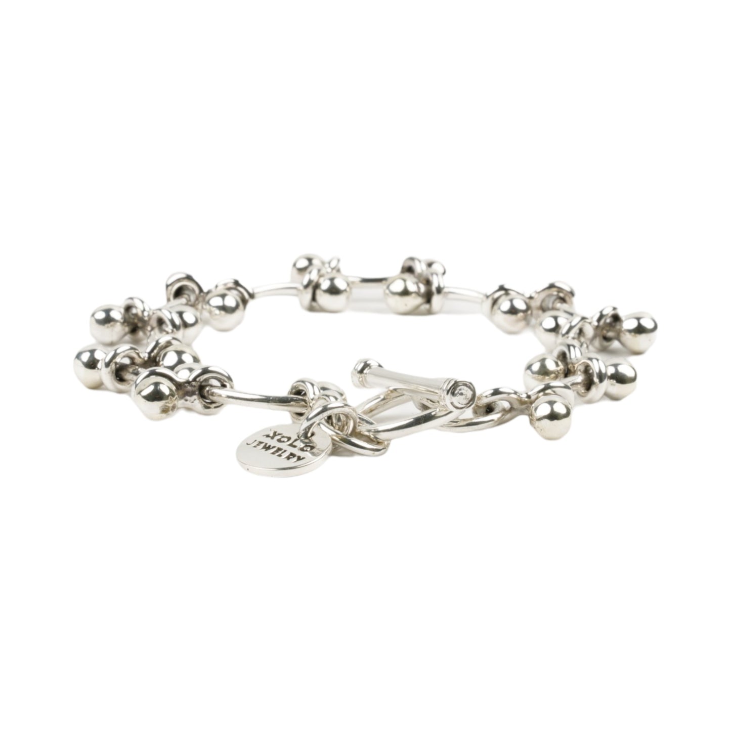 SINGLE DNA LINK BRACELET -14mm- / SILVER